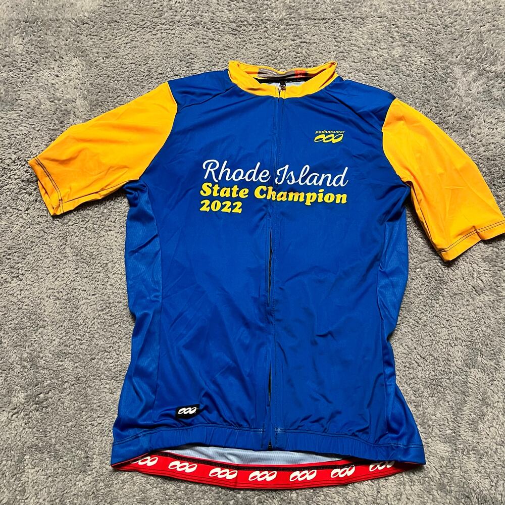 Podiumwear Cycle Jersey Shirt Mens Medium Performance Cycling Pocket